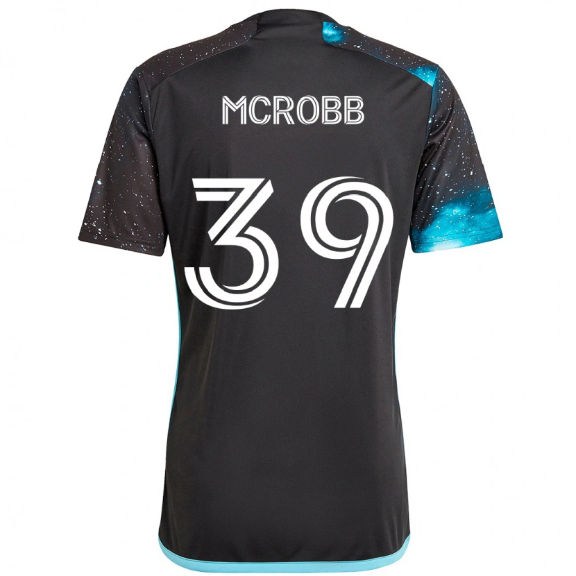 Danxen Kvinnor Finn Mcrobb #39 Svart Blå Hemmatröja Matchtröjor 2025/26 Tröjor T-Tröja