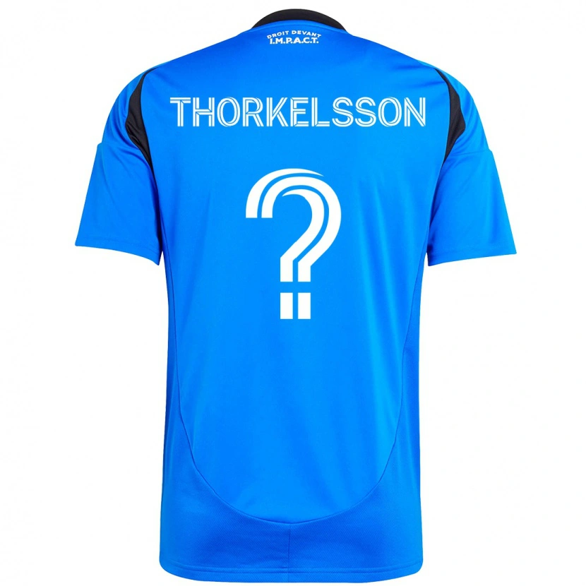 Danxen Kvinnor Róbert Orri Thorkelsson #0 Mörkblå Svart Hemmatröja Matchtröjor 2025/26 Tröjor T-Tröja
