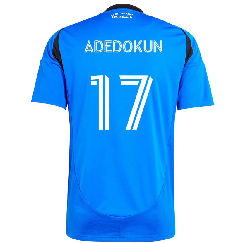 Danxen Kvinnor Michael Adedokun #17 Mörkblå Svart Hemmatröja Matchtröjor 2025/26 Tröjor T-Tröja