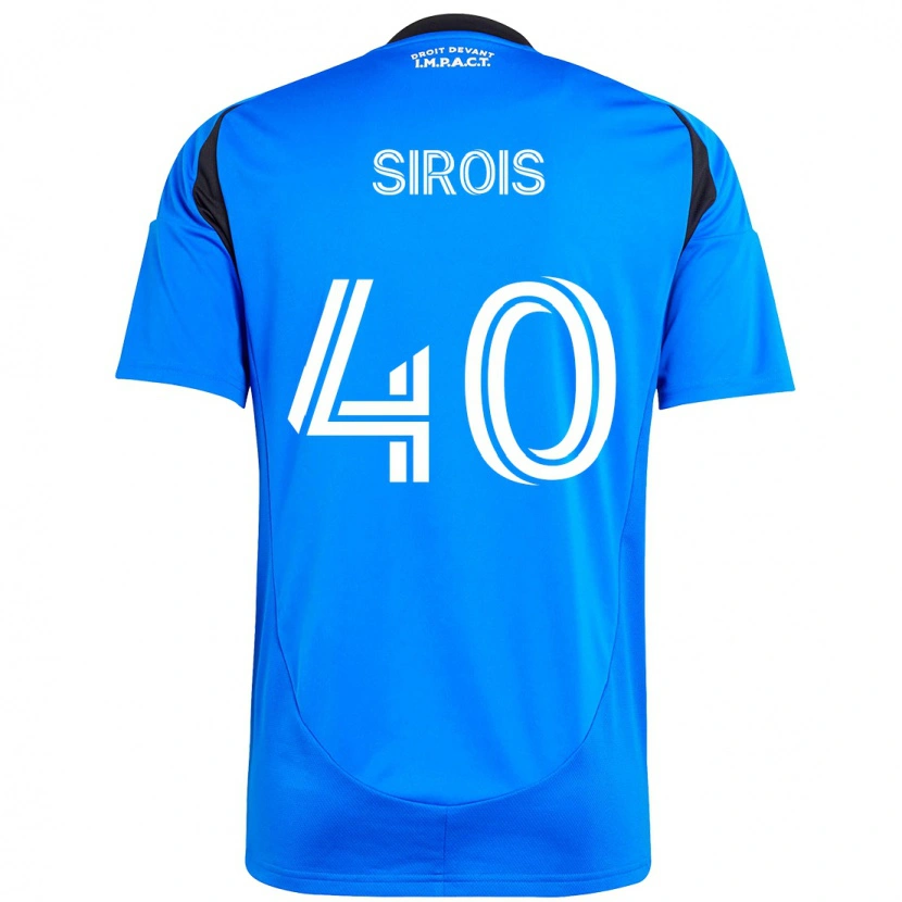 Danxen Kvinnor Jonathan Sirois #40 Mörkblå Svart Hemmatröja Matchtröjor 2025/26 Tröjor T-Tröja