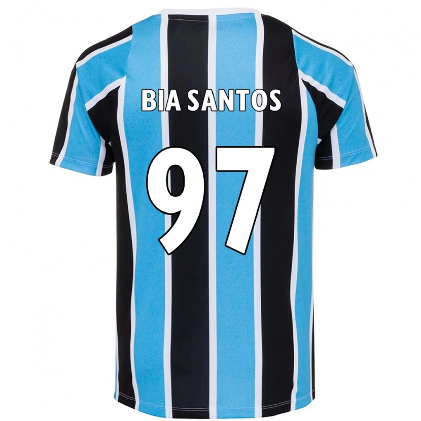 Danxen Kvinnor Bia Santos #97 Blå Svart Vit Hemmatröja Matchtröjor 2025/26 Tröjor T-Tröja