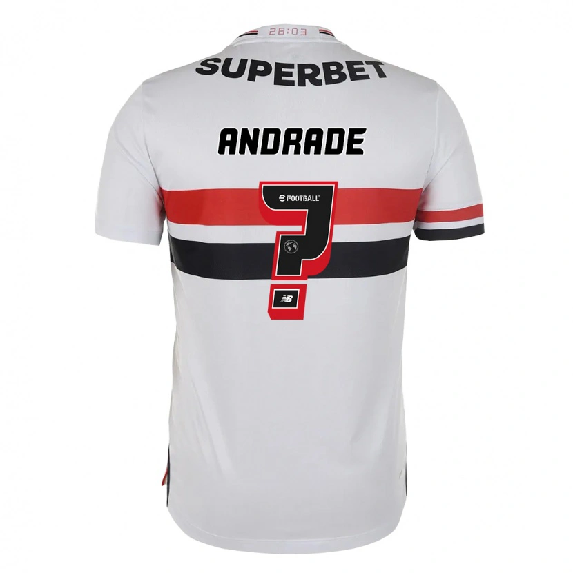Danxen Kvinnor Pedro Andrade #0 Röd Svart Vit Hemmatröja Matchtröjor 2025/26 Tröjor T-Tröja