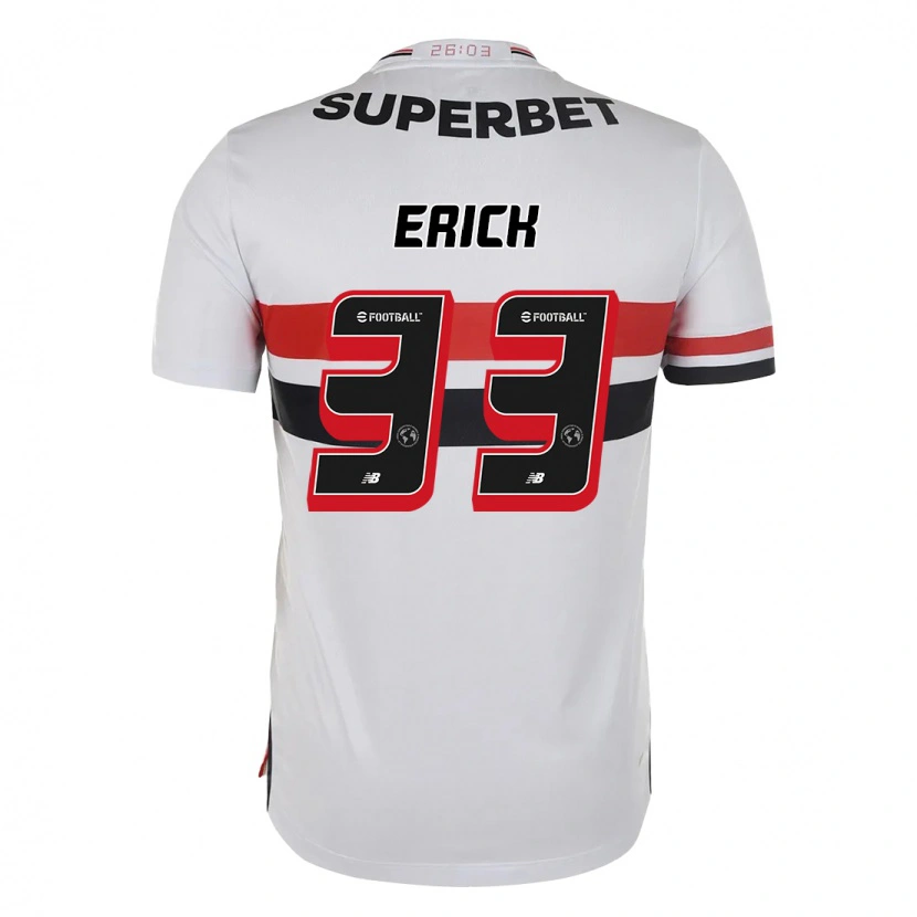 Danxen Kvinnor Erick #33 Röd Svart Vit Hemmatröja Matchtröjor 2025/26 Tröjor T-Tröja