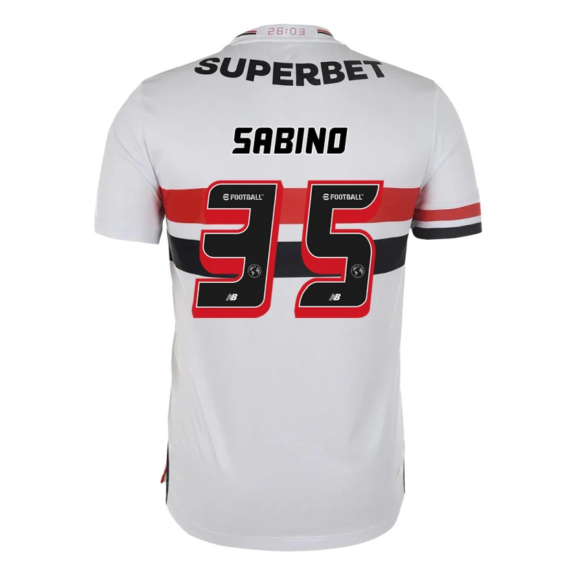 Danxen Kvinnor Sabino #35 Röd Svart Vit Hemmatröja Matchtröjor 2025/26 Tröjor T-Tröja