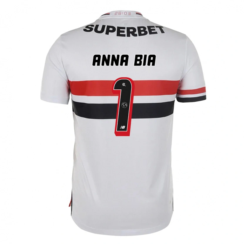 Danxen Kvinnor Anna Bia #1 Röd Svart Vit Hemmatröja Matchtröjor 2025/26 Tröjor T-Tröja