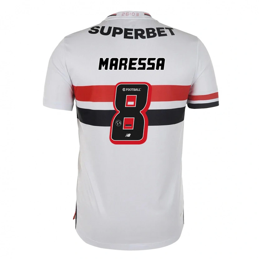Danxen Kvinnor Maressa #8 Röd Svart Vit Hemmatröja Matchtröjor 2025/26 Tröjor T-Tröja