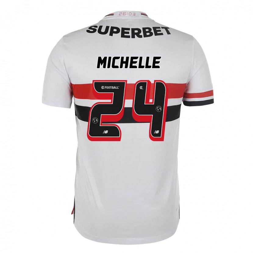 Danxen Kvinnor Michelle #24 Röd Svart Vit Hemmatröja Matchtröjor 2025/26 Tröjor T-Tröja