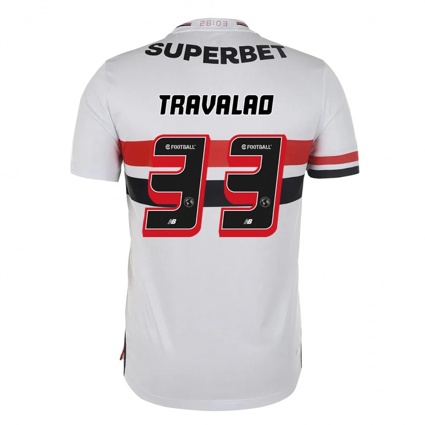 Danxen Kvinnor Rafa Travalão #33 Röd Svart Vit Hemmatröja Matchtröjor 2025/26 Tröjor T-Tröja