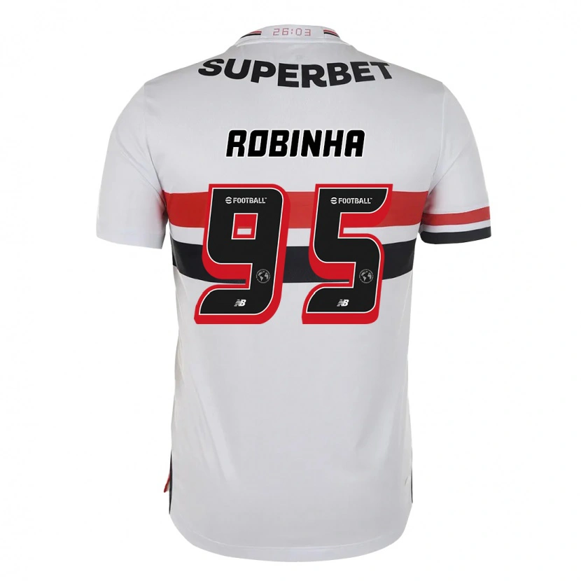 Danxen Kvinnor Robinha #95 Röd Svart Vit Hemmatröja Matchtröjor 2025/26 Tröjor T-Tröja