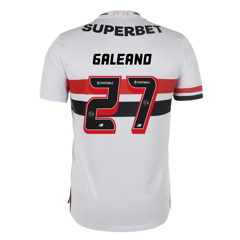 Danxen Kvinnor Antonio Galeano #27 Röd Svart Vit Hemmatröja Matchtröjor 2025/26 Tröjor T-Tröja