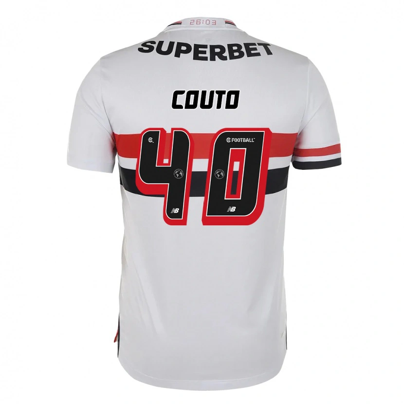 Danxen Kvinnor Thiago Couto #40 Röd Svart Vit Hemmatröja Matchtröjor 2025/26 Tröjor T-Tröja