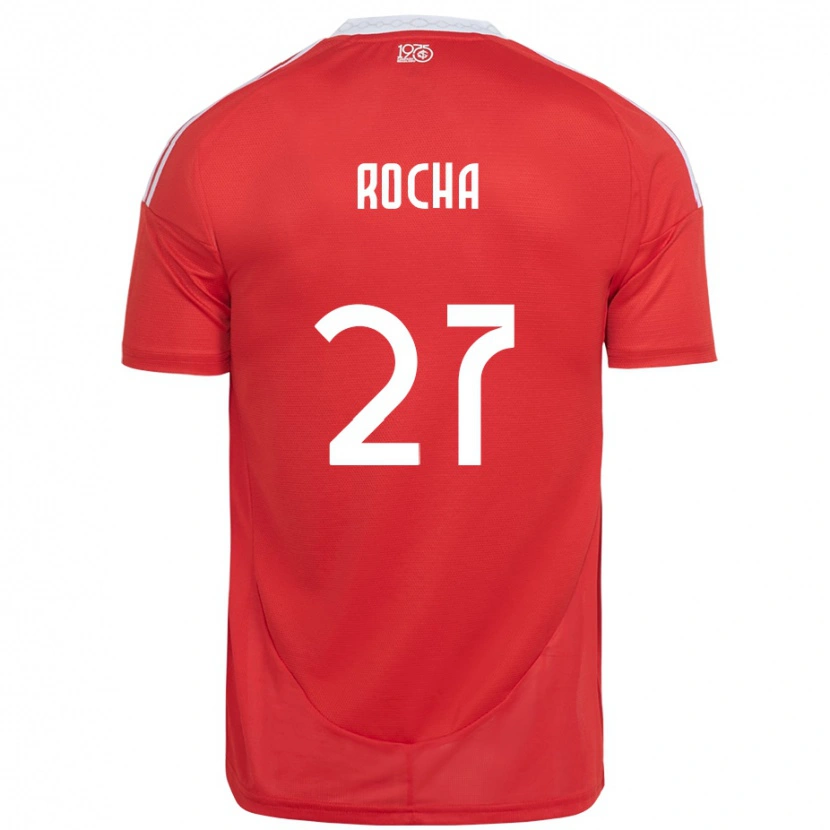 Danxen Kvinnor Kaique Rocha #27 Röd Vit Hemmatröja Matchtröjor 2025/26 Tröjor T-Tröja