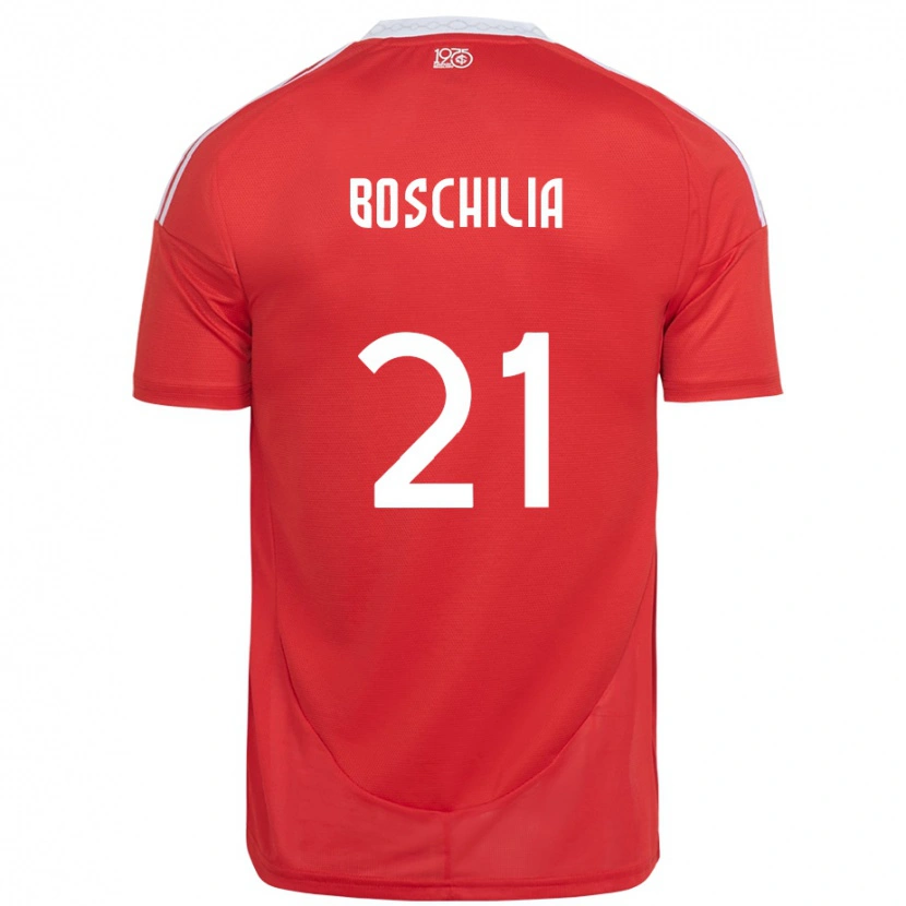 Danxen Kvinnor Gabriel Boschilia #21 Röd Vit Hemmatröja Matchtröjor 2025/26 Tröjor T-Tröja