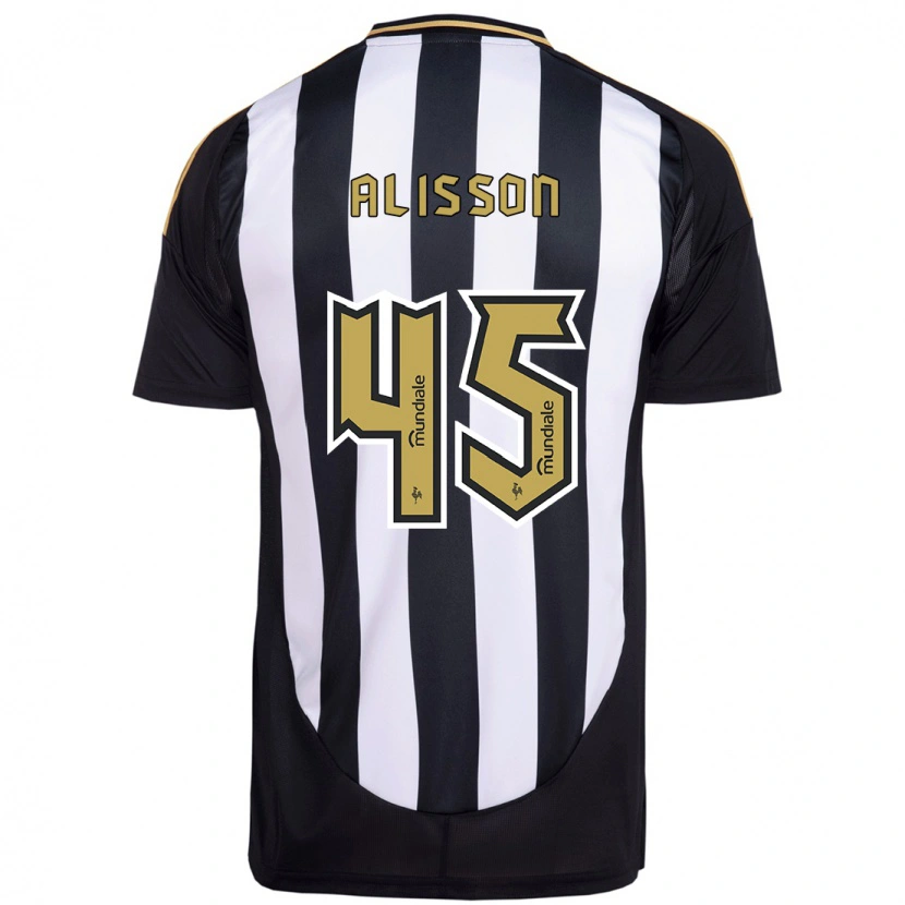 Danxen Kvinnor Alisson #45 Vit Svart Hemmatröja Matchtröjor 2025/26 Tröjor T-Tröja