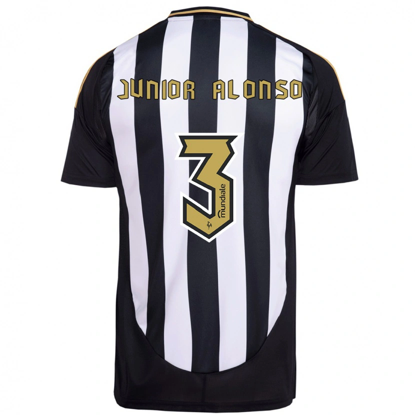 Danxen Kvinnor Junior Alonso #3 Vit Svart Hemmatröja Matchtröjor 2025/26 Tröjor T-Tröja