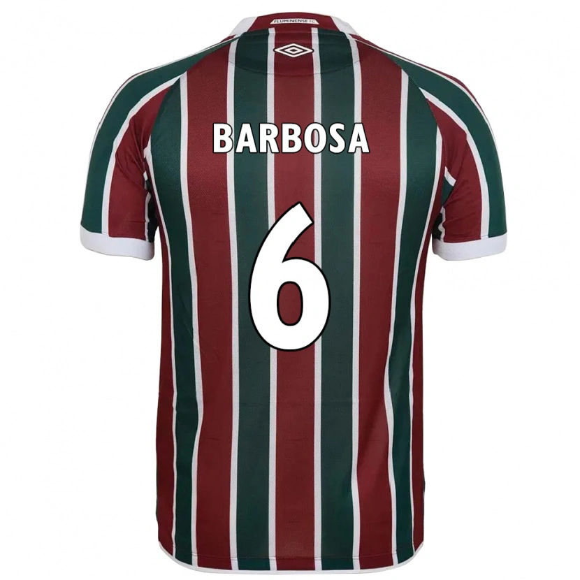 Danxen Kvinnor Diogo Barbosa #6 Vit Grön Vinröd Hemmatröja Matchtröjor 2025/26 Tröjor T-Tröja