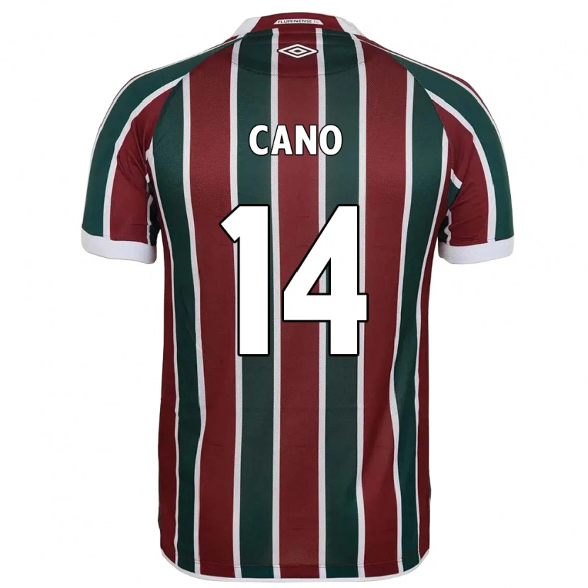 Danxen Kvinnor Germán Cano #14 Grön Vinröd Vit Hemmatröja Matchtröjor 2025/26 Tröjor T-Tröja