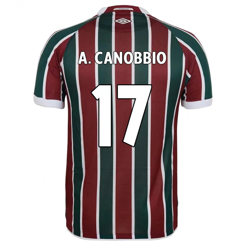 Danxen Kvinnor Agustín Canobbio #17 Grön Vinröd Vit Hemmatröja Matchtröjor 2025/26 Tröjor T-Tröja