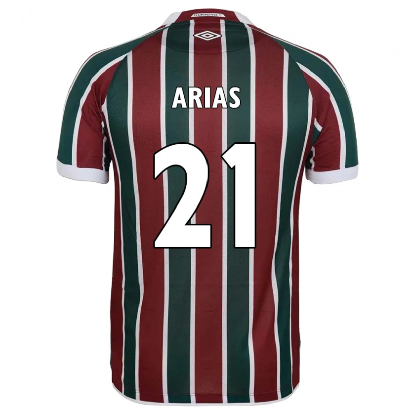 Danxen Kvinnor Jhon Arias #21 Grön Vinröd Vit Hemmatröja Matchtröjor 2025/26 Tröjor T-Tröja