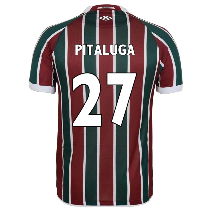 Danxen Kvinnor Marcelo Pitaluga #27 Grön Vinröd Vit Hemmatröja Matchtröjor 2025/26 Tröjor T-Tröja