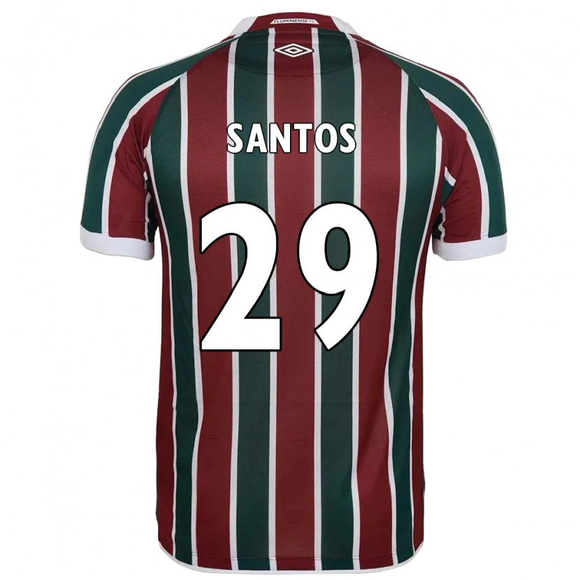 Danxen Kvinnor Thiago Santos #29 Vit Grön Vinröd Hemmatröja Matchtröjor 2025/26 Tröjor T-Tröja