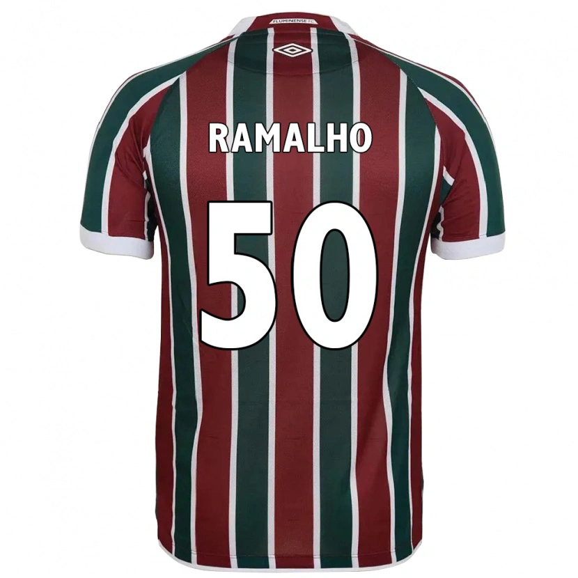Danxen Kvinnor Gustavo Ramalho #50 Grön Vinröd Vit Hemmatröja Matchtröjor 2025/26 Tröjor T-Tröja