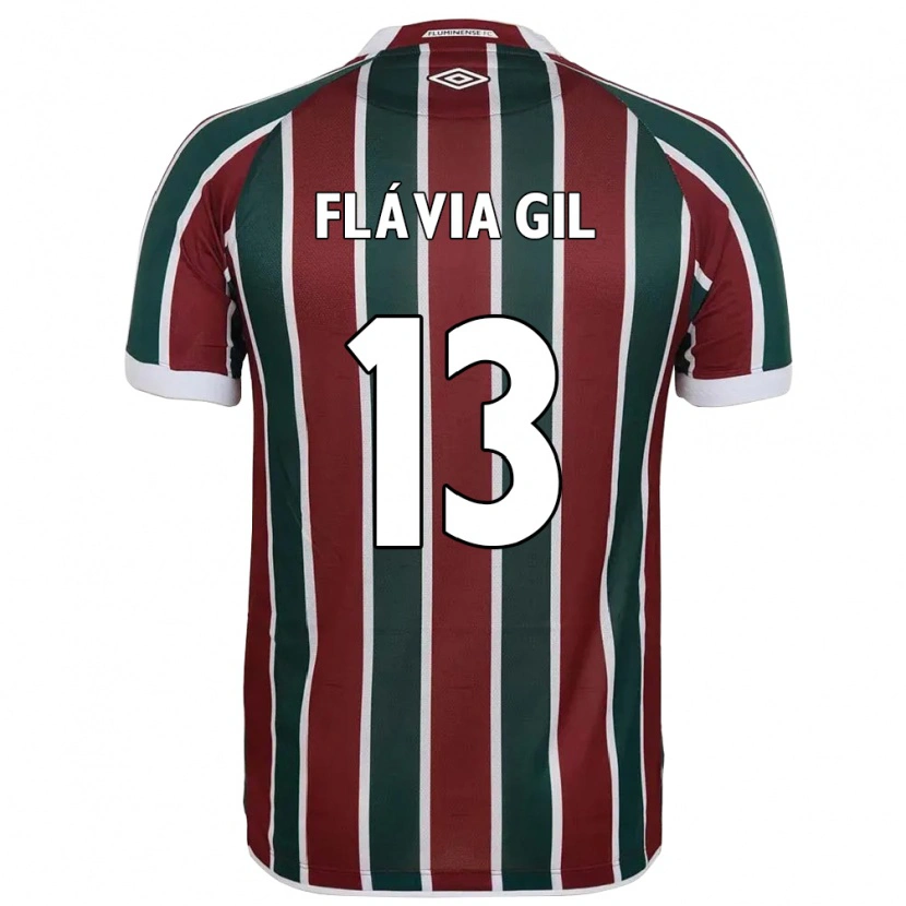 Danxen Kvinnor Flávia Gil #13 Grön Vinröd Vit Hemmatröja Matchtröjor 2025/26 Tröjor T-Tröja