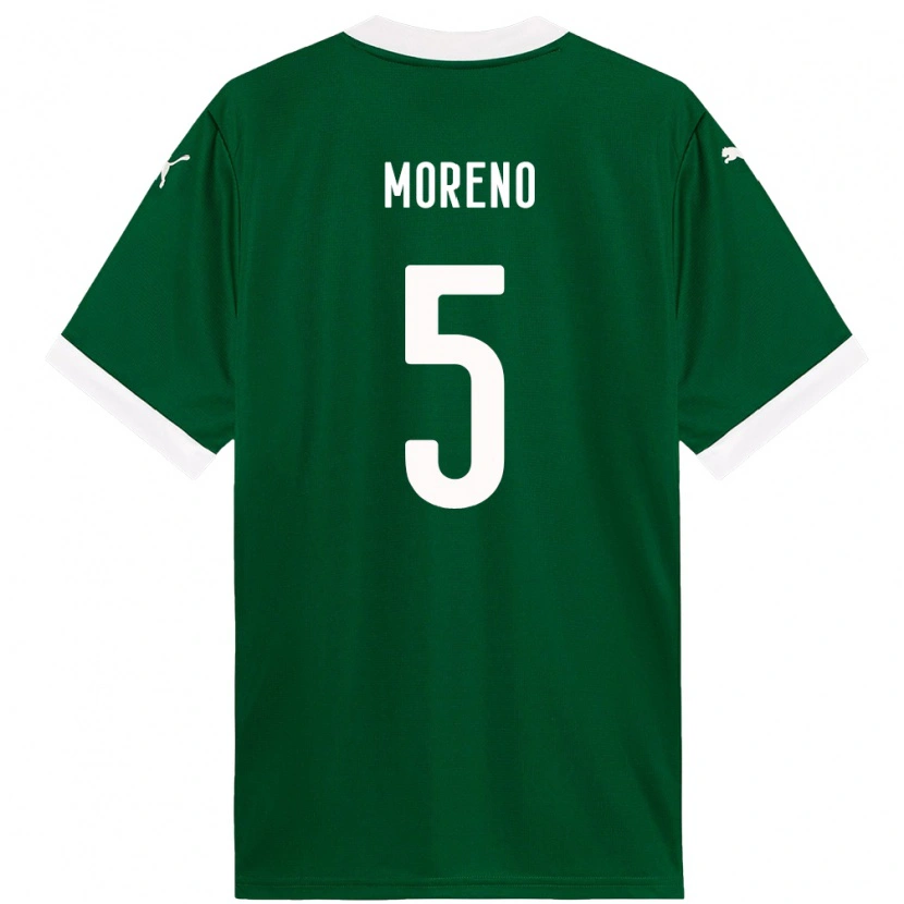 Danxen Kvinnor Aníbal Moreno #5 Grön Vit Hemmatröja Matchtröjor 2025/26 Tröjor T-Tröja