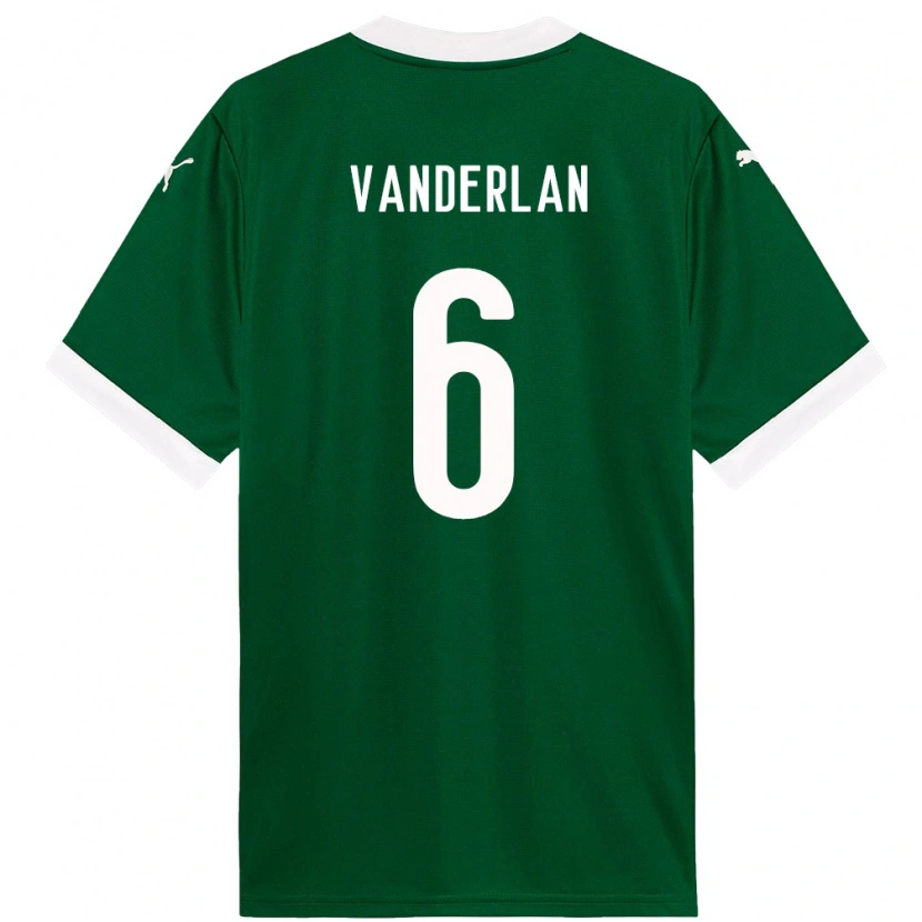 Danxen Kvinnor Vanderlan #6 Grön Vit Hemmatröja Matchtröjor 2025/26 Tröjor T-Tröja