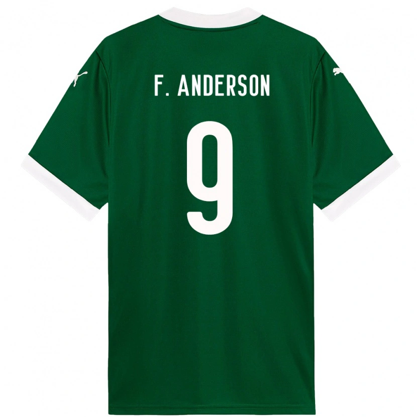 Danxen Kvinnor Felipe Anderson #9 Vit Grön Hemmatröja Matchtröjor 2025/26 Tröjor T-Tröja
