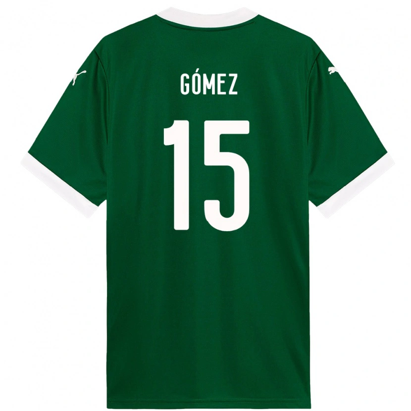 Danxen Kvinnor Gustavo Gómez #15 Grön Vit Hemmatröja Matchtröjor 2025/26 Tröjor T-Tröja