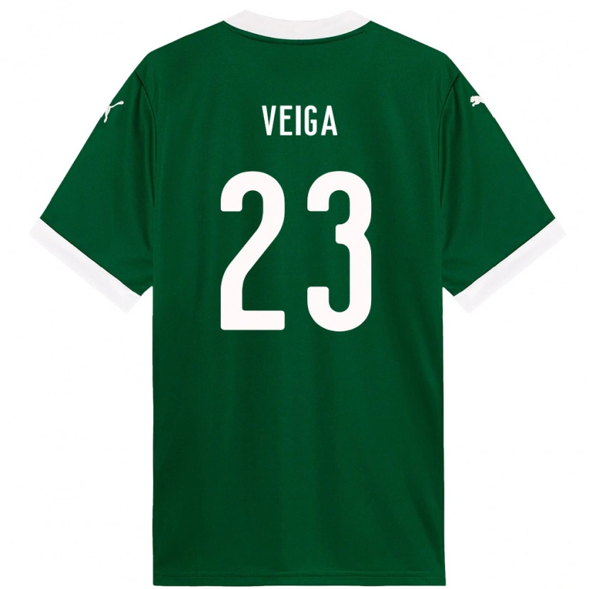 Danxen Kvinnor Raphael Veiga #23 Grön Vit Hemmatröja Matchtröjor 2025/26 Tröjor T-Tröja