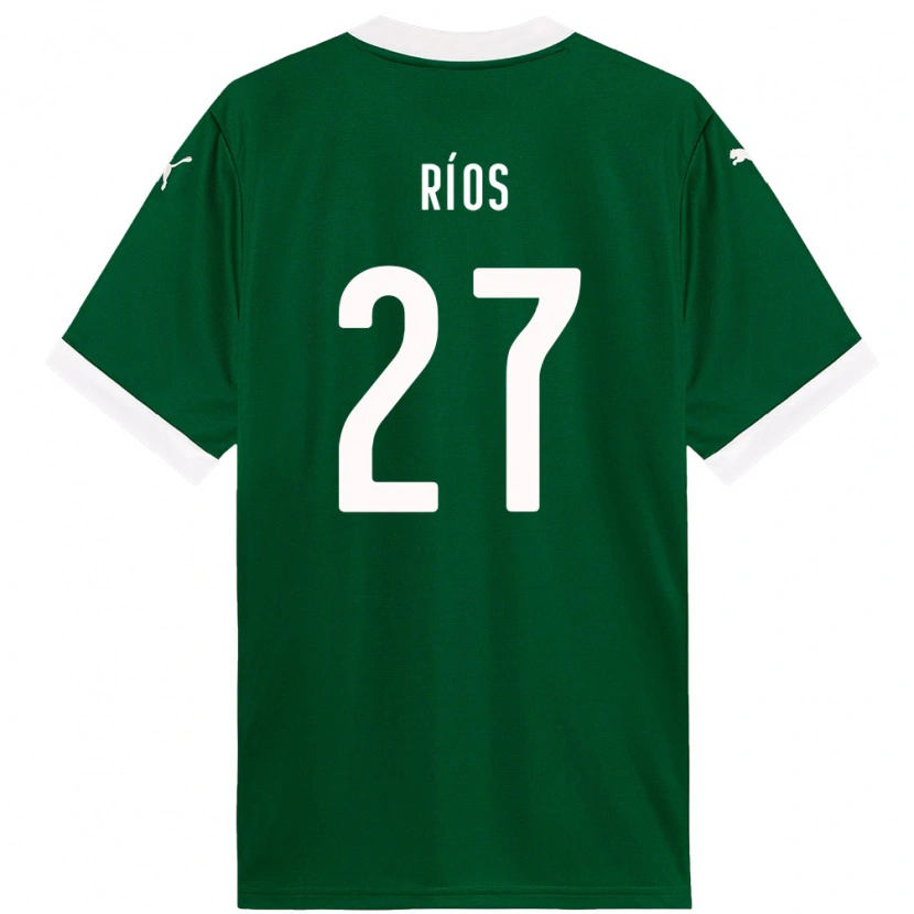 Danxen Kvinnor Richard Ríos #27 Grön Vit Hemmatröja Matchtröjor 2025/26 Tröjor T-Tröja