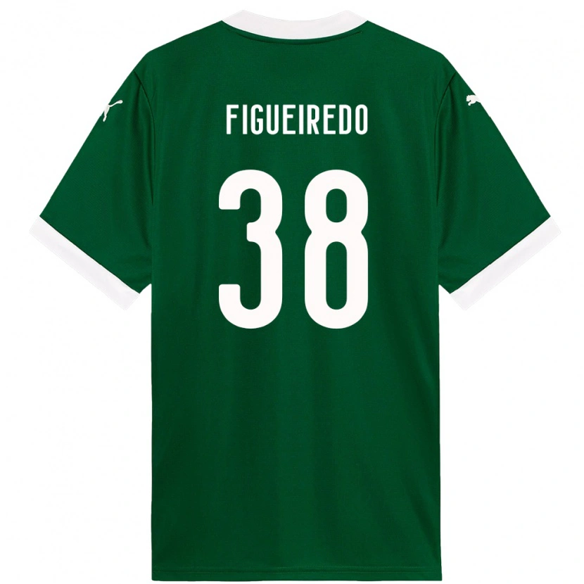 Danxen Kvinnor Figueiredo #38 Grön Vit Hemmatröja Matchtröjor 2025/26 Tröjor T-Tröja