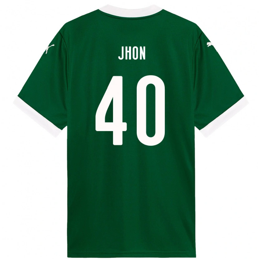 Danxen Kvinnor Jhon Jhon #40 Grön Vit Hemmatröja Matchtröjor 2025/26 Tröjor T-Tröja