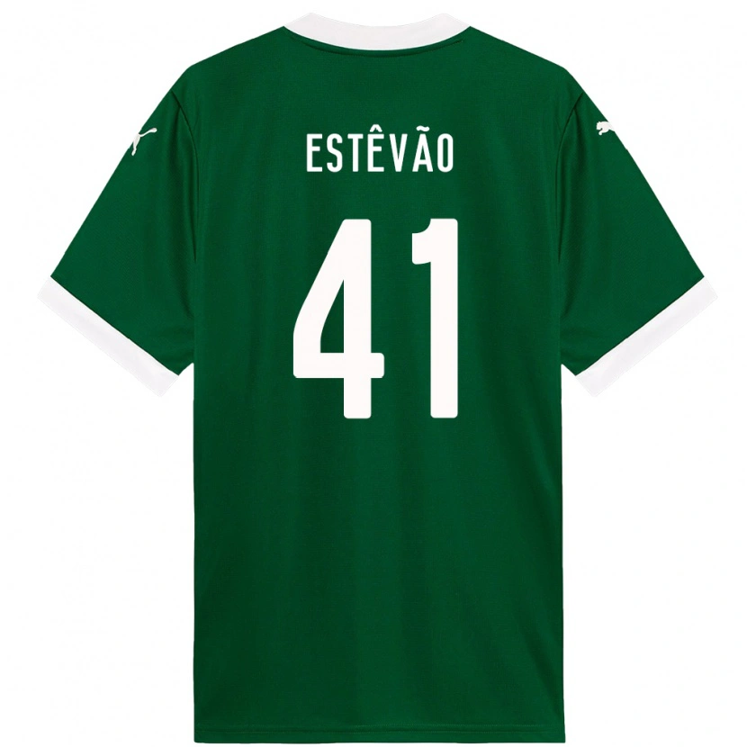Danxen Kvinnor Estêvão #41 Grön Vit Hemmatröja Matchtröjor 2025/26 Tröjor T-Tröja