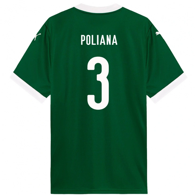 Danxen Kvinnor Poliana #3 Grön Vit Hemmatröja Matchtröjor 2025/26 Tröjor T-Tröja