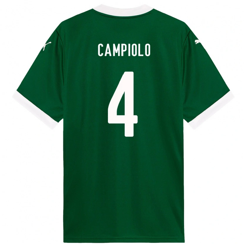 Danxen Kvinnor Giovanna Campiolo #4 Grön Vit Hemmatröja Matchtröjor 2025/26 Tröjor T-Tröja