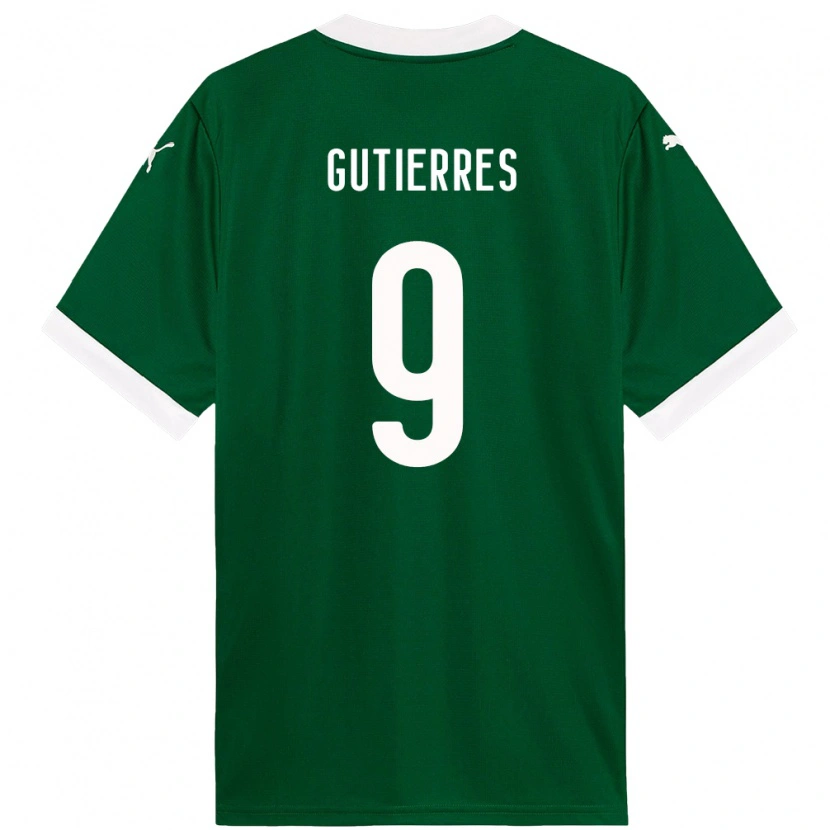 Danxen Kvinnor Amanda Gutierres #9 Grön Vit Hemmatröja Matchtröjor 2025/26 Tröjor T-Tröja