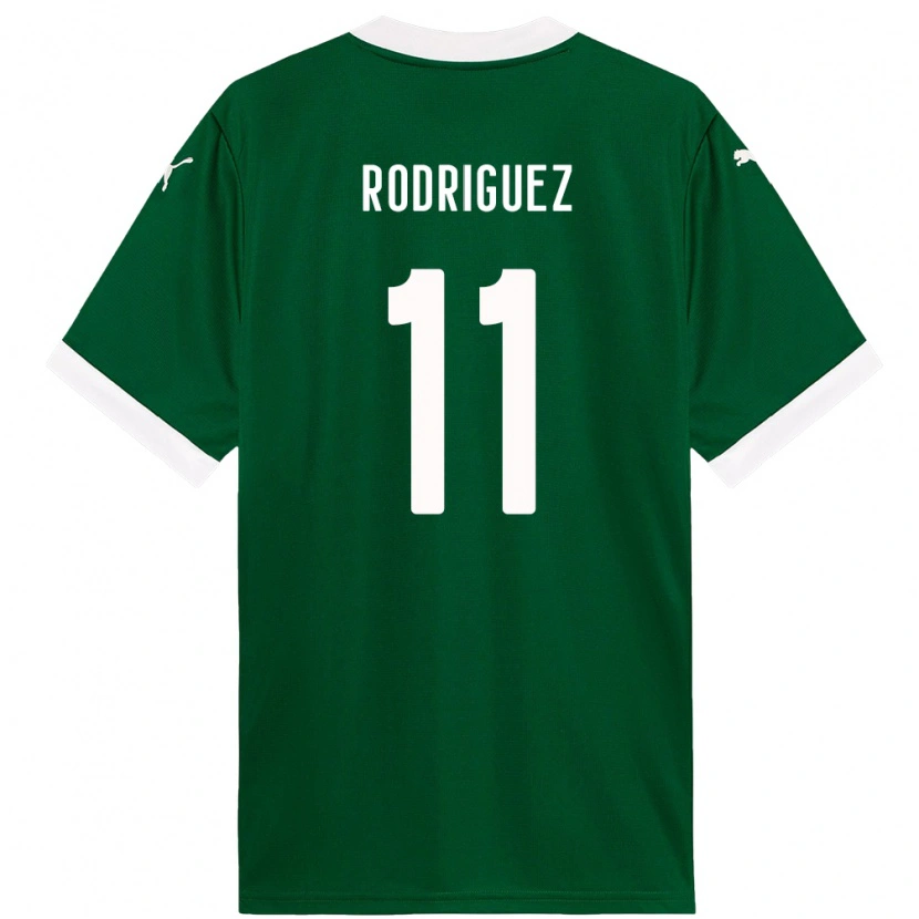 Danxen Kvinnor Yamila Rodríguez #11 Vit Grön Hemmatröja Matchtröjor 2025/26 Tröjor T-Tröja