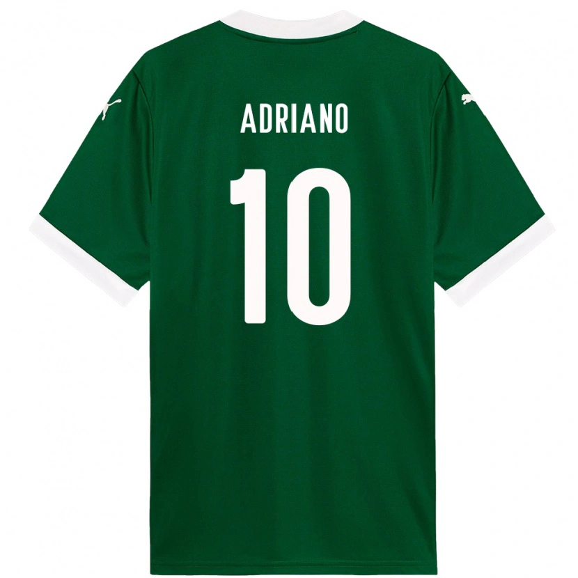 Danxen Kvinnor Luiz Adriano #10 Grön Vit Hemmatröja Matchtröjor 2025/26 Tröjor T-Tröja