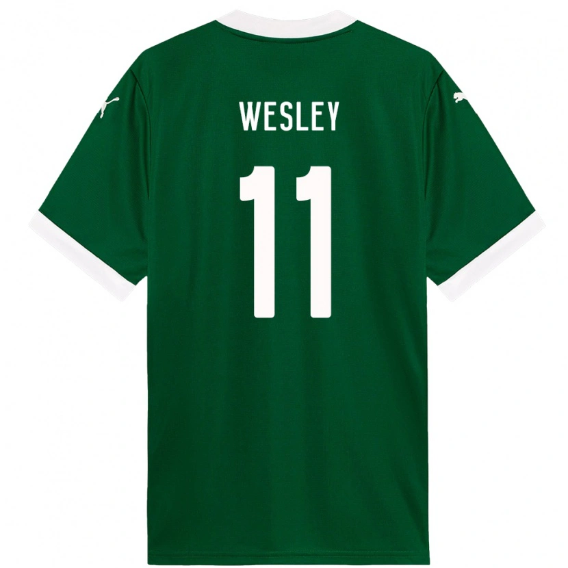 Danxen Kvinnor Wesley #11 Grön Vit Hemmatröja Matchtröjor 2025/26 Tröjor T-Tröja