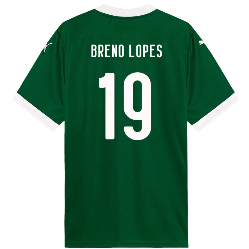 Danxen Kvinnor Breno Lopes #19 Grön Vit Hemmatröja Matchtröjor 2025/26 Tröjor T-Tröja
