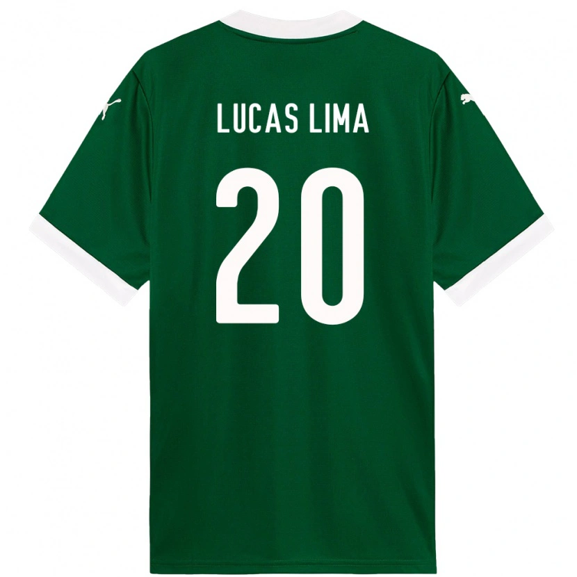 Danxen Kvinnor Lucas Lima #20 Grön Vit Hemmatröja Matchtröjor 2025/26 Tröjor T-Tröja