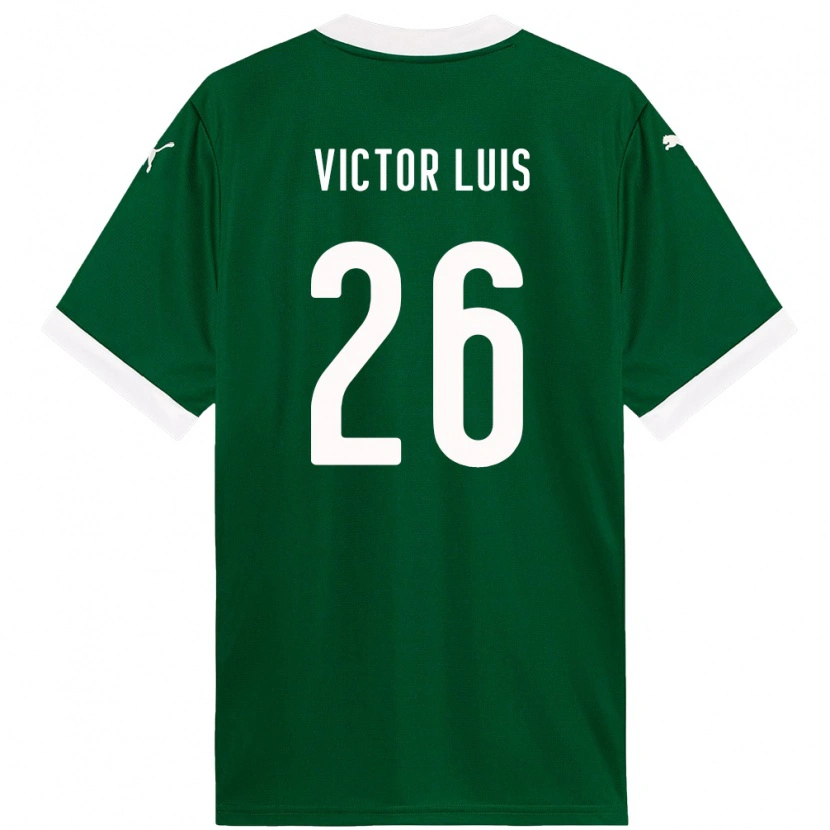 Danxen Kvinnor Victor Luis #26 Grön Vit Hemmatröja Matchtröjor 2025/26 Tröjor T-Tröja