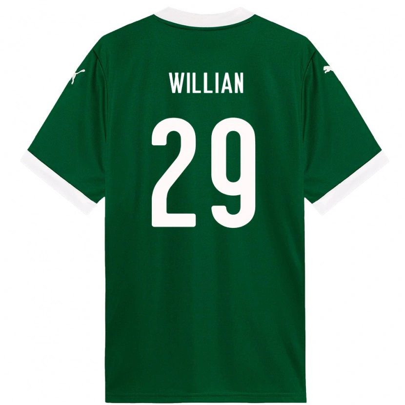 Danxen Kvinnor Willian #29 Vit Grön Hemmatröja Matchtröjor 2025/26 Tröjor T-Tröja