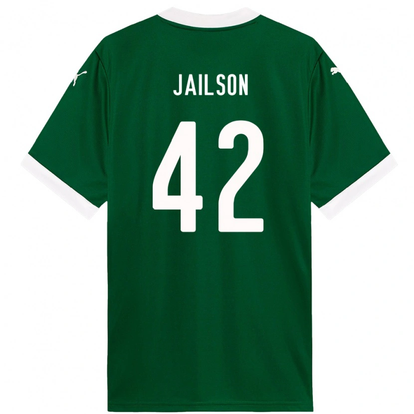 Danxen Kvinnor Jailson #42 Grön Vit Hemmatröja Matchtröjor 2025/26 Tröjor T-Tröja
