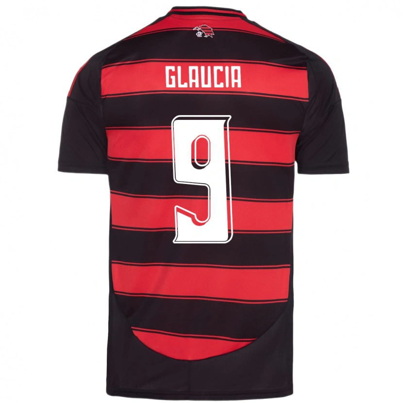 Danxen Kvinnor Glaucia #9 Röd Svart Hemmatröja Matchtröjor 2025/26 Tröjor T-Tröja
