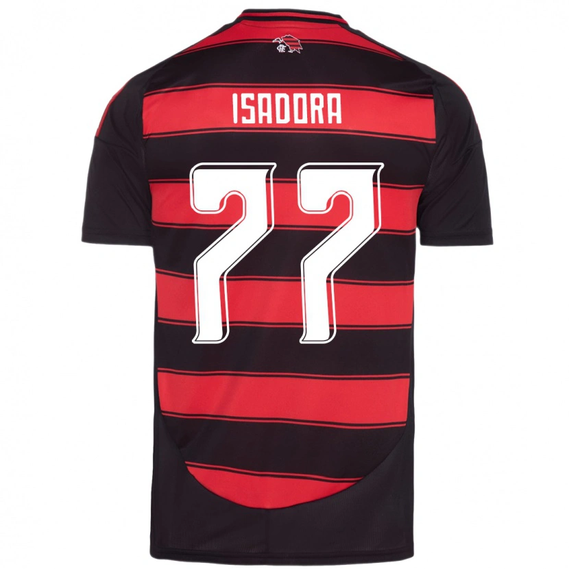 Danxen Kvinnor Isadora #77 Röd Svart Hemmatröja Matchtröjor 2025/26 Tröjor T-Tröja