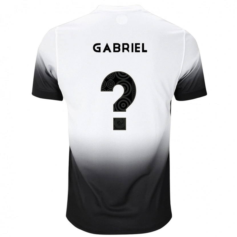 Danxen Kvinnor Gabriel #0 Vit Svart Hemmatröja Matchtröjor 2025/26 Tröjor T-Tröja